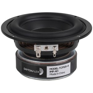 Main product image for Dayton Audio TCP115-4 4" Treated Paper Cone Midbas 295-415